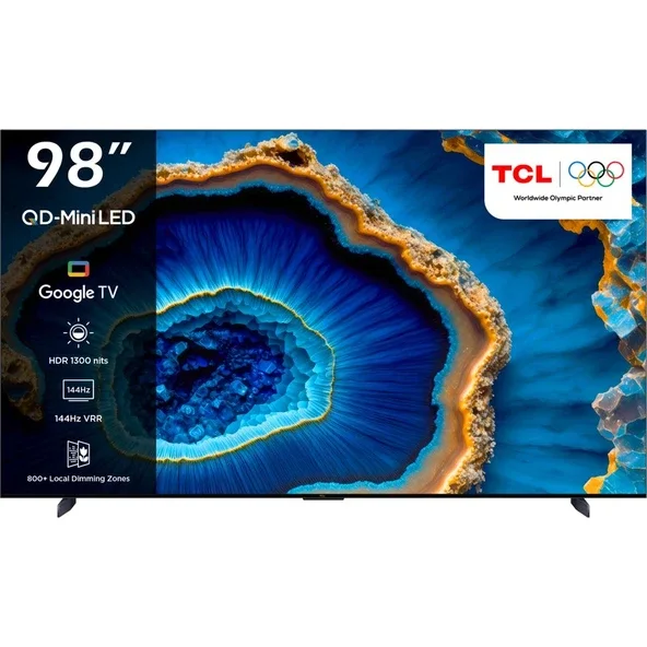TCL 98C755 4K Ultra HD 98" 248 Ekran Uydu Alıcılı Google Smart Mini LED TV