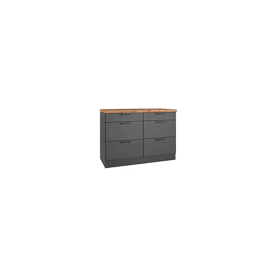 Tdesigno Pera 6 Çekmeceli -Mutfak Dolabı-Çok Amaçlı Dolap-Alt Modül-120cm