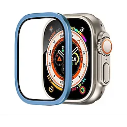 Techmaster Apple Watch Ultra Apple Watch Ultra 2 49mm Uyumlu Metal Çerçeveli Ekran Koruyucu