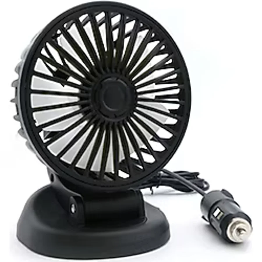 Techmaster Araç Araba Otomobil Mini Vantilatör Fan Pervane Soğutucu 12V FAN20
