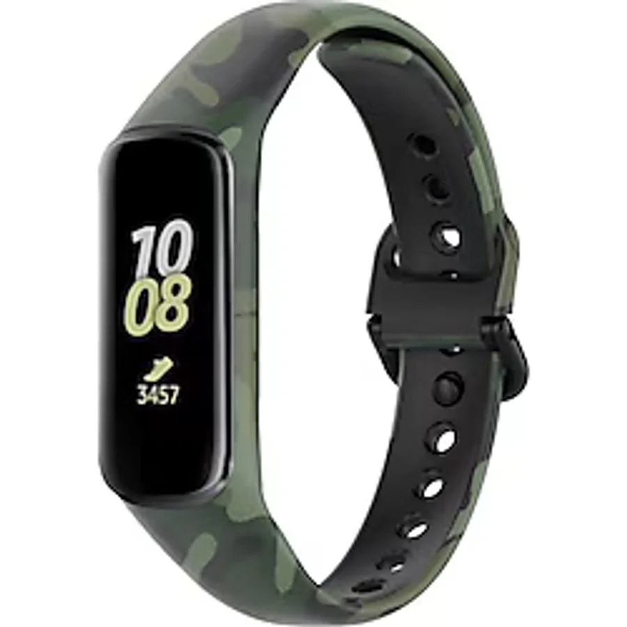 Techmaster Samsung Galaxy Fit 2 R220 Uyumlu Kamuflaj Desenli Kordon Kayış