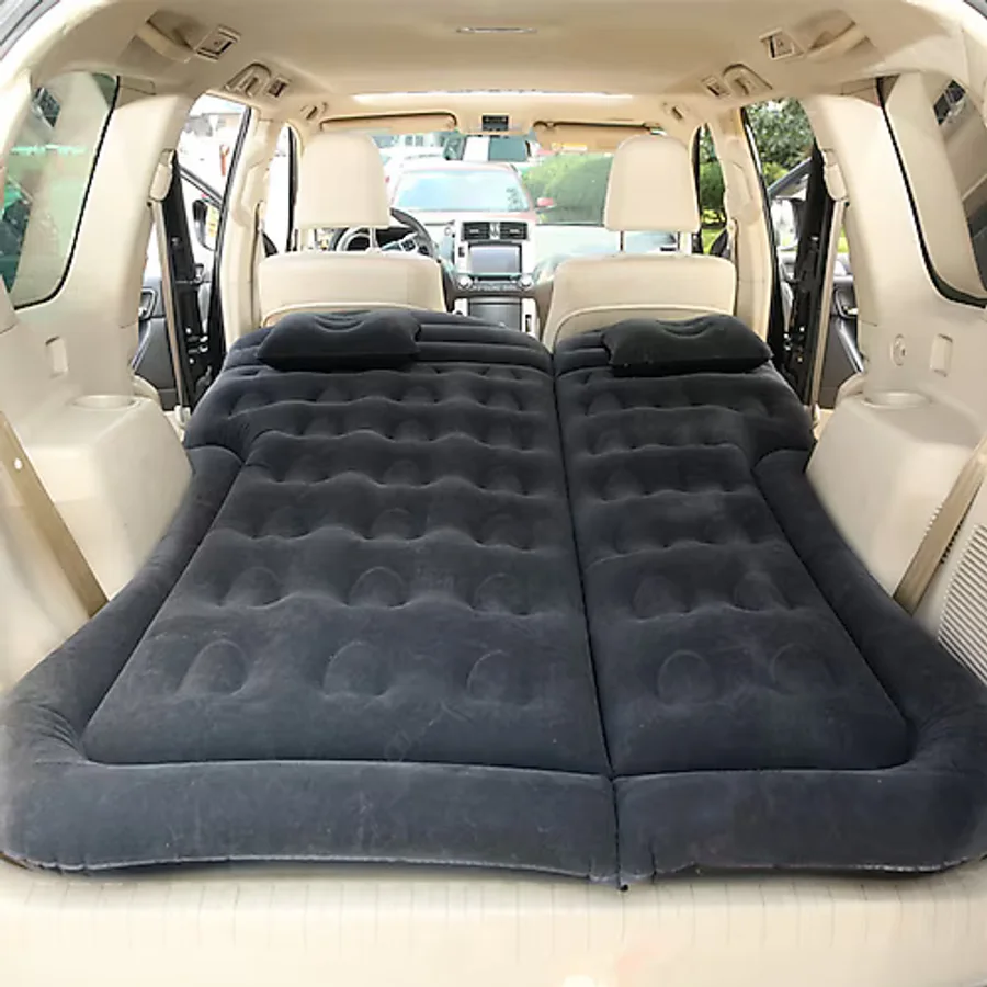 Techmaster Suv Minivan Şişme Araba Yatağı Kamp Yatağı Pompa Taşıma Çantası