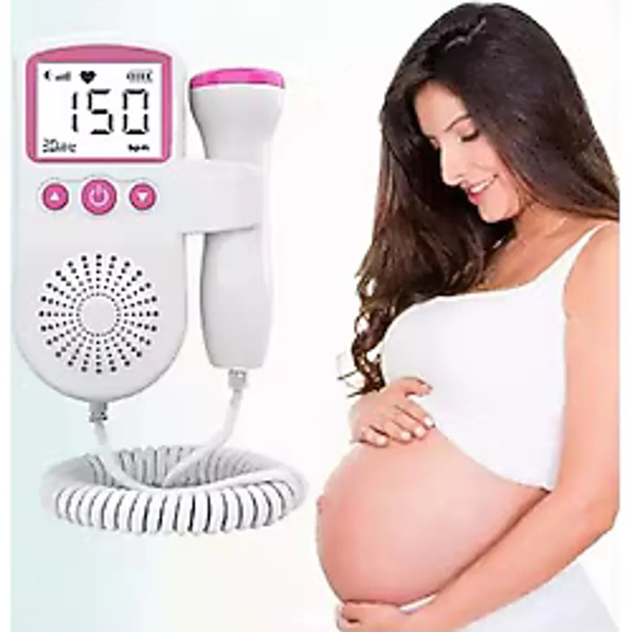 Technologys Jsl-T501 Fetal Doppler 3 Mhz Hamileler İçin Kalp Atışı Ölçme Cihazı Pembe Renk