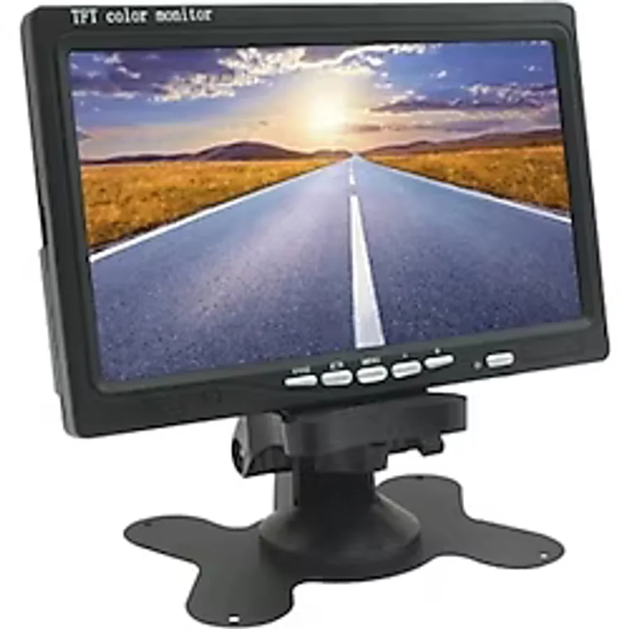 Technozi 7 '' Inch Tüm Araçlara Uygun Araç Monitörü Kumandalı - Siyah