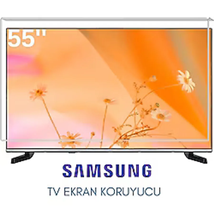 Technozi Samsung Uyumlu 55" İnç 155 Ekran Tv Koruyucu Kırılmaz Paneli