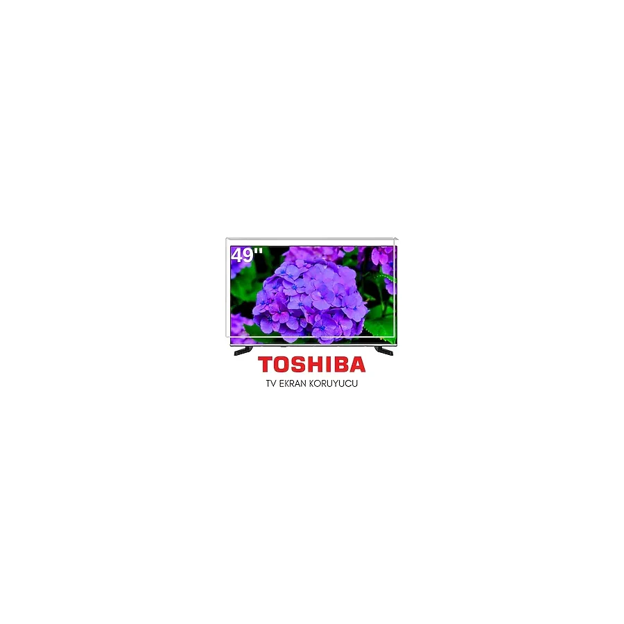 Technozi Toshiba Uyumlu 49" İnç 149 Ekran Tv Koruyucu Kırılmaz Paneli