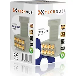 Technozı Unıversal Sekızlı Cıkıs Lnb 8 Lı Octo Lnb 8K Ultra Hd Kalıtesı Full Hd Yayın Kalıtesı