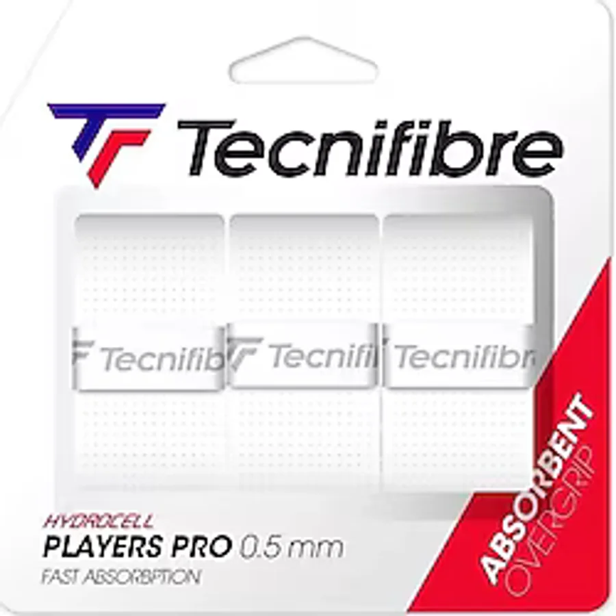 Tecnifibre Players Pro Overgrip 3'Lu 0.5Mm Beyaz Tenis Gribi 52Atpplawh