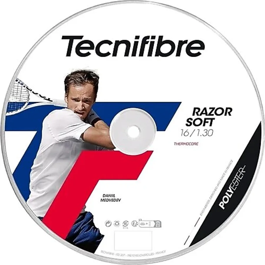 Tecnifibre Razor Soft Karbon 16/1.30 200M Rulo Kordaj 04Rras130n