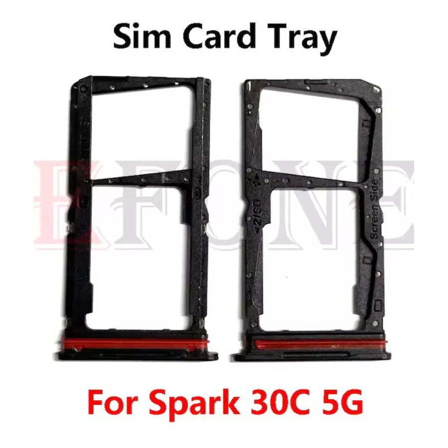 Tecno Spark 30C Sim Kart Yuvası Tepsi Tutucu Sim Kart Okuyucu Soketi