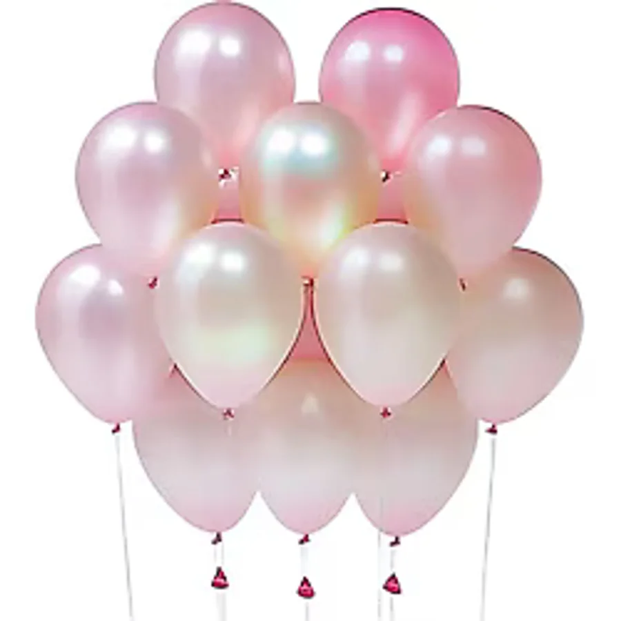 Tedaks 20 Adet 12 İnç 30 Cm Metalik Pembe Balon Doğum Günü Süsleme