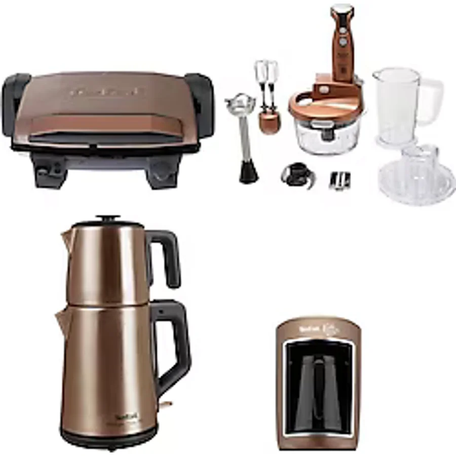 Tefal Bronze Gold 4'lü Elektronik Çeyiz Seti