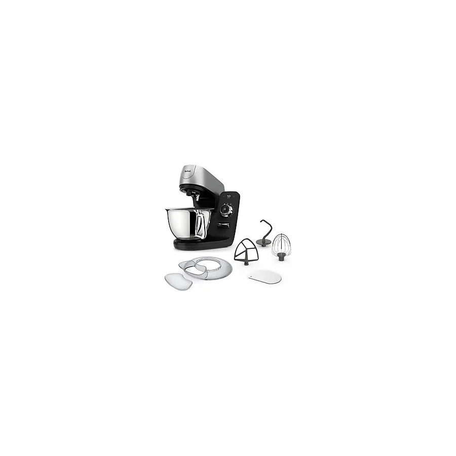 Tefal Coach Mutfak Robotu, 1200W, 8 Otomatik Program, Pişirme Aksesuarları Ve Uygulaması Dahil, Kişiselleştirilmiş Deneyim, Planet Karıştırma Sistemi, Siyah/Gümüş, Qb900838