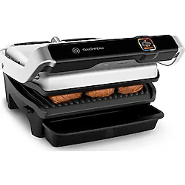 Tefal Optigrill Elite Temaslı Izgara, 12 Otomatik Elektrikli Izgara Programı, Pişirme Seviyesi Göstergeli Dijital Ekran, Çıkarılabilir Plakalar, Elektrikli Izgara, Paslanmaz Çelik, Gc750d16