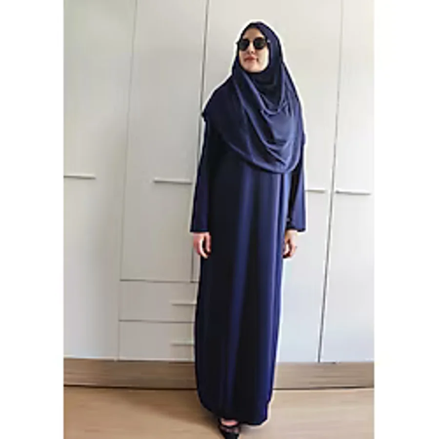 Tek Parça Namaz Elbisesi (Lacivert) Lacivert