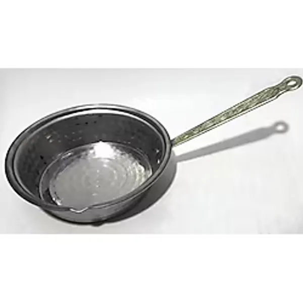 Tek Saplı Çekiç Dövme Paslanmaz Mat Çelikten 13cm Çapta Sos Tavası Soslar İçin Pratik Tava