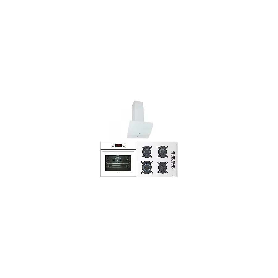 Teka - Chef 8 Ankastre Set - (hak 627 Wh Fırın + Gbc 64002 Wh Ocak + Tvt 60.1 Davlumbaz) - Beyaz - 64000468