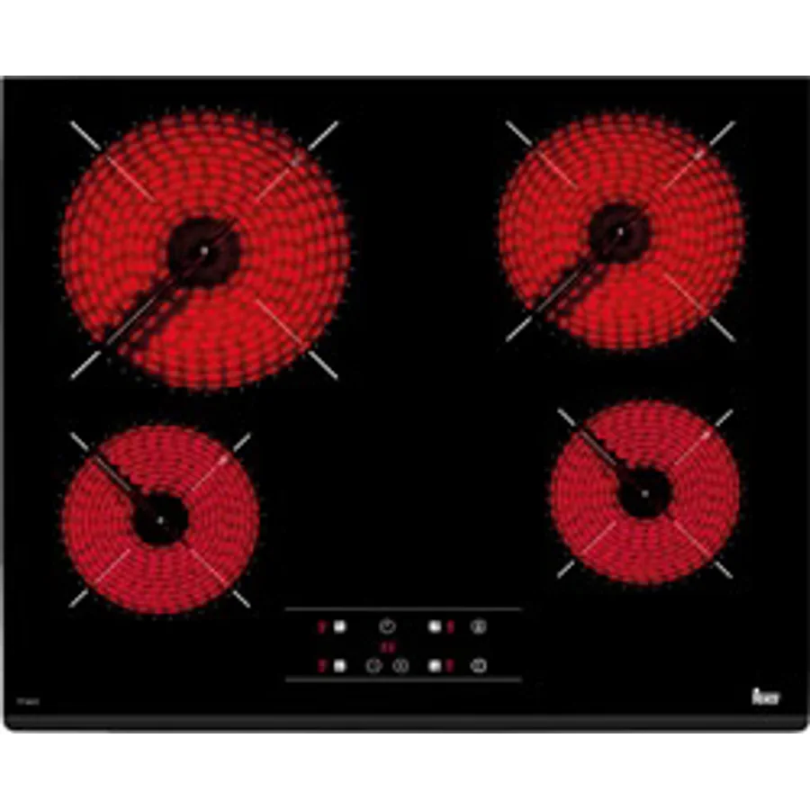 Teka TZ 6415 Vitroseramik Elektrikli Siyah Ankastre Ocak