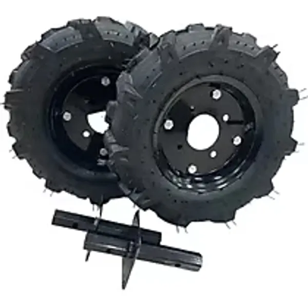 Tekerlek Takımı Jant Aks Lastik 400-8 250-300 Turkuaz Bahçe Makinesi Yedek Parça - Dakkın