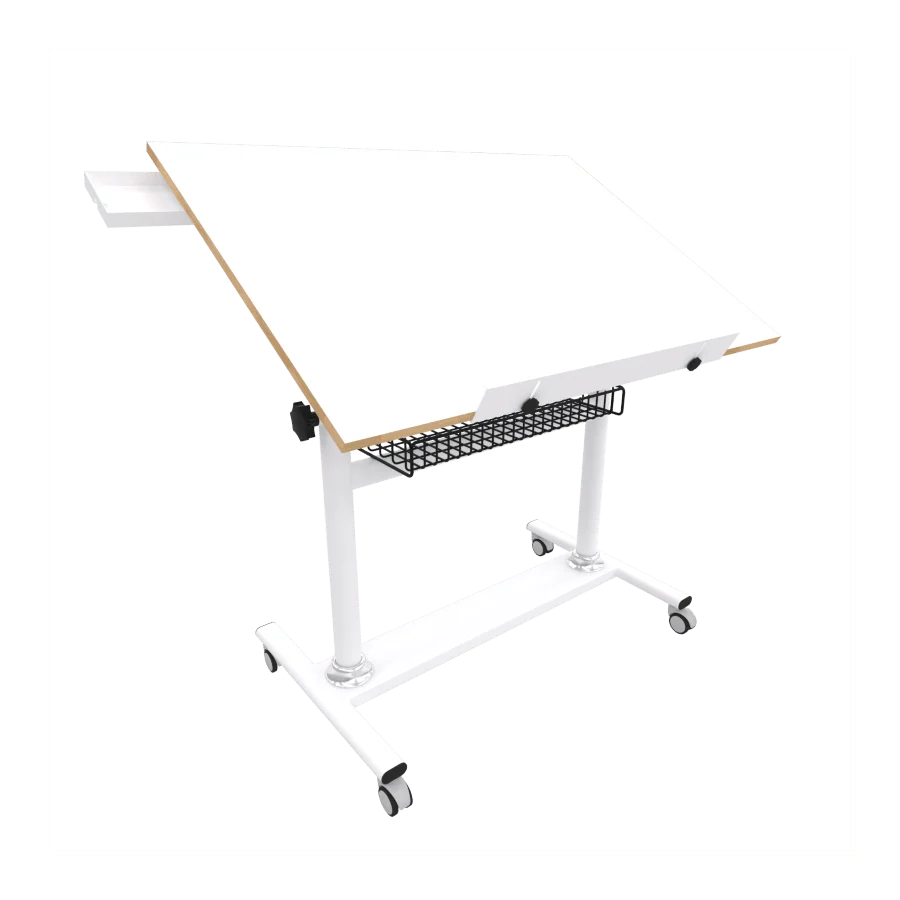 Tekerlekli Profesyonel Çizim Masası 70x100cm