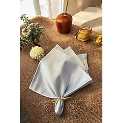Tekli%100 Pamuk Kumaş Peçete Açık Mavi 50x50 Cm Mutfak Bezi Sofra Sunum Servis Peçetesi