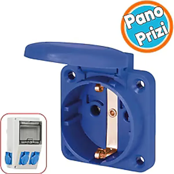 Tekli Pano Prizi Monofaze Topraklı Priz Kare Fiş Kablosuz Klemensli 220 V Trafo Kombinasyon Panosu