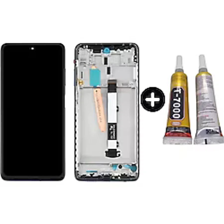 Teknik Evim Xiaomi Poco X3 Nfc Uyumlu Çıtalı Lcd Ekran Dokunmatik + B7000