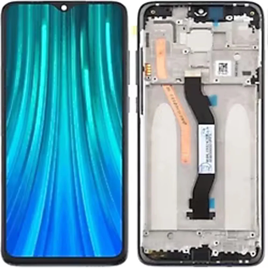 Teknik Evim Xiaomi Redmi Note 8 Pro Uyumlu Çıtalı Lcd Ekran Dokunmatik Siyah
