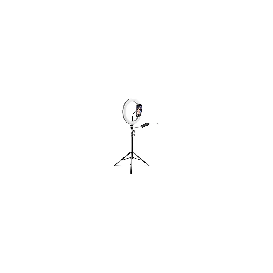 TEKNO DÜNYAM Ring Light Led Işık 10 Inch 26 Cm Youtube, Tiktok, Kuaför Işığı Parlaklık Ayarlı + 210 Cm Tripot