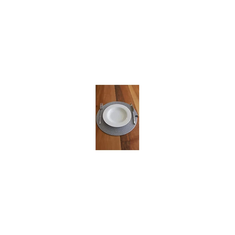 Tekno Trust 6 Adet Koyugri Jüt Supla / Amerikan Servis Lux Sunum Tabak Altlığı - 10 x 10 cm