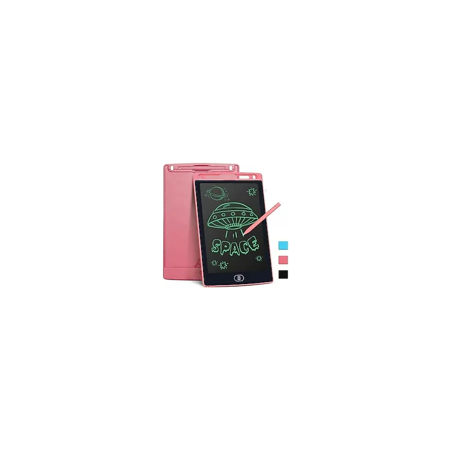 TeknoClass Dijital Kalemli Çizim Yazı Tahtası Not Yazma Eğitim Tableti Writing Tablet 8,5 Inç Pembe