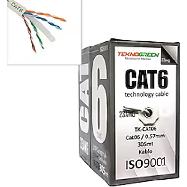 TeknoGreen TK-CAT06 305 m CAT6 Network Kablosu