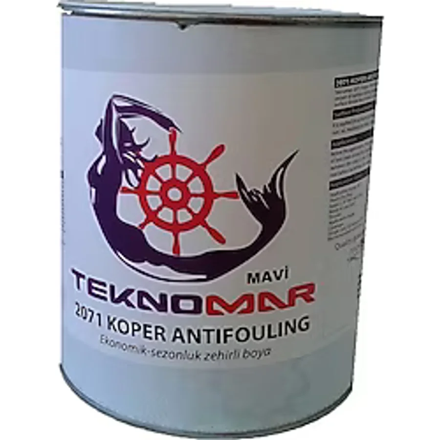 Teknomar 2071 Bakır Esaslı Zehirli Boya 3.6kg Mavi