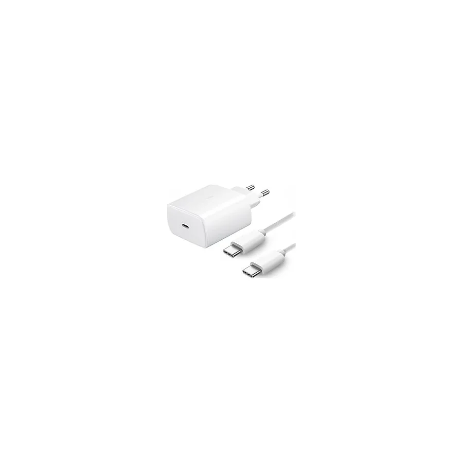 Teknonet 25W 3000A Hızlı Şarj Seti - Type-C Adaptör ve Type-C to Type-C Kablo, Akıllı Telefonlar, Tabletler ve USB-C Cihazlar İçin Yüksek Hızlı Şarj Kiti