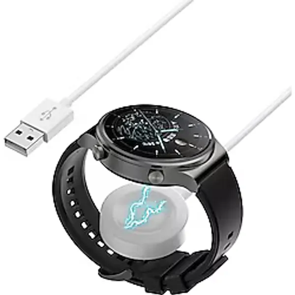 teknosepetim Huawei Watch Gt3 Şarj Gt2 Pro Gt3 Pro Uygun Akıllı Saat Şarj Cihazı Aleti Orjinal gibi Beyaz Manyetik Şarj Aleti