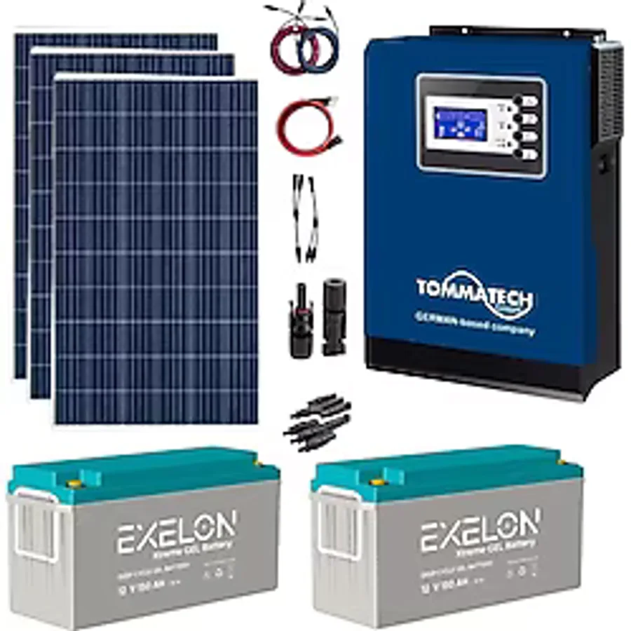 Teknovasyon Arge Güneş Enerjisi Bağ Evi Solar Paketi 3kva Inverter 280w Güneş Paneli 150ah Jel Akü