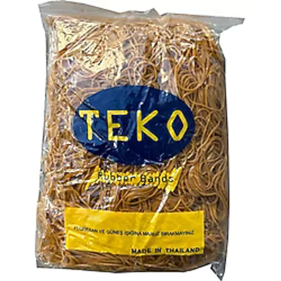 Teko Aaa Kauçuk Ambalaj Paketleme Lastiği - Çap : 70 Mm. -Kalınlık: 1,5 Mm -1000 Gr.lık 1 Paket