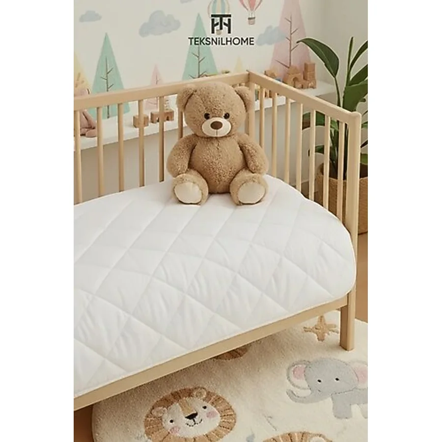 Teksnil Home Beyaz Bebek Yorganı 95X145 Cm Yumuşacık