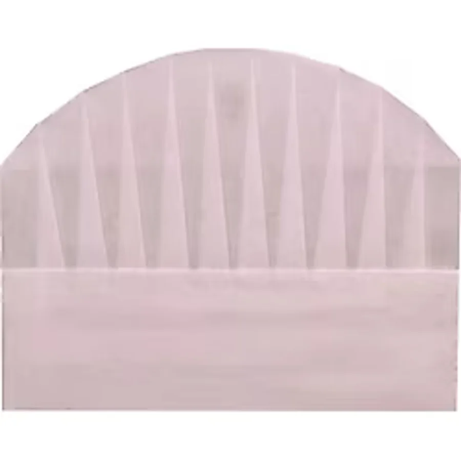 Tela Aşçı Kepi 23 cm. Beyaz 100 Adet