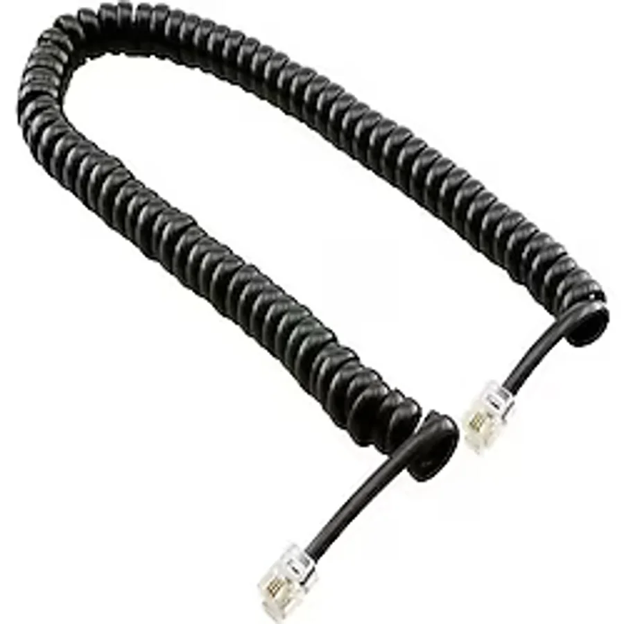 Telefon Ahize Kablosu Spiral Siyah