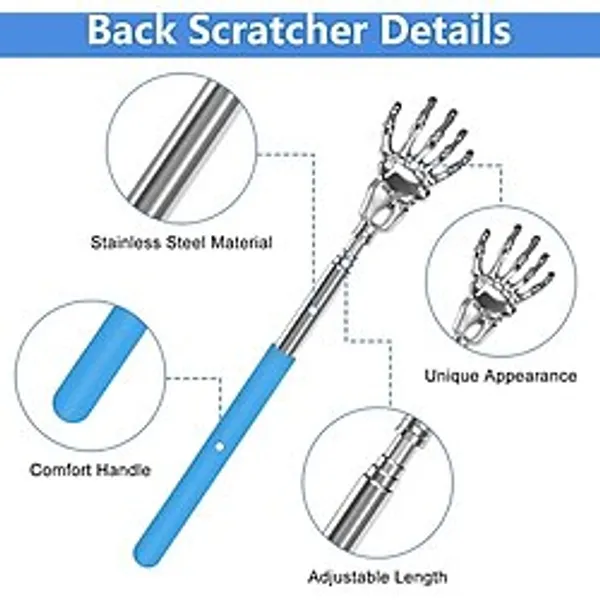 Telescopic Paslanmaz Çelik Sırt Kaşıyıcı Mavi Saplı Kemik Tasarım