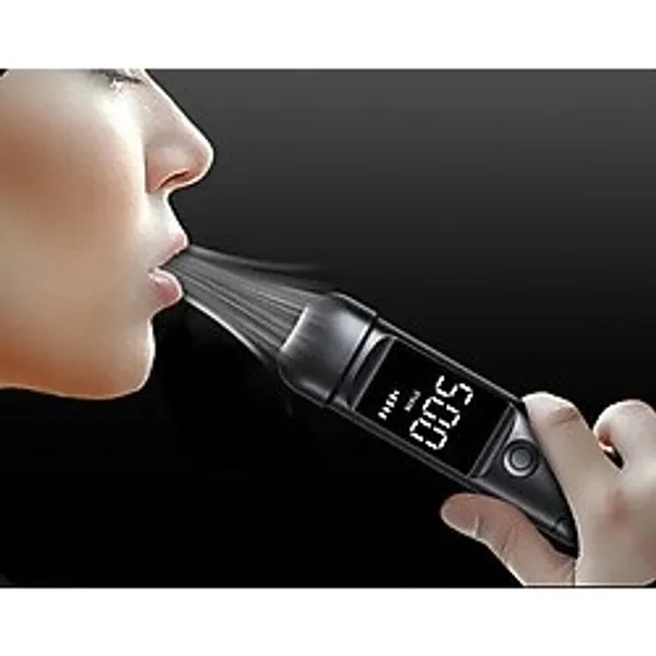 Teletek Dijital Alkolmetre, LCD Ekranlı, Type-C Şarjlı, Sesli ve Işıklı Uyarı Sistemi, Taşı