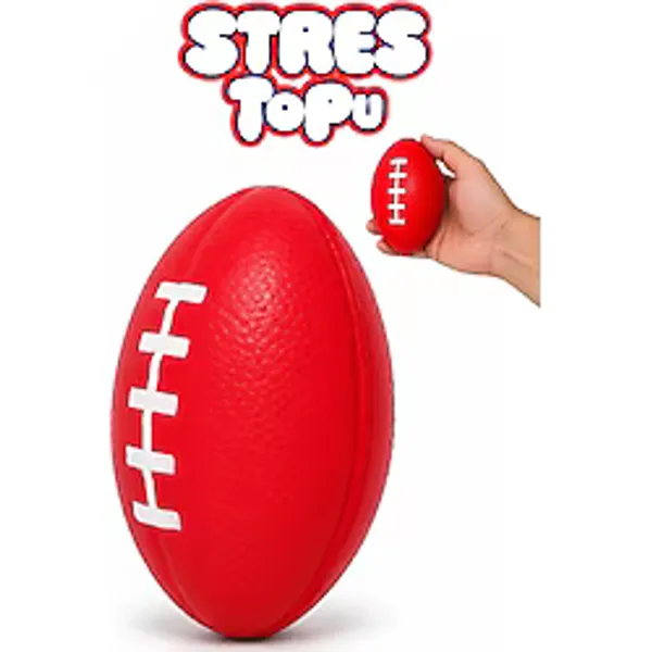 Telvesse Zıplayan Stres Topu Rugby Amerikan Futbolu Topu Bahçe Oyuncağı Stres Topu 3421