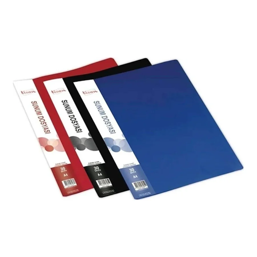 Temat Katalog Sunum Dosyası 30 Lu A4 Kırmızı