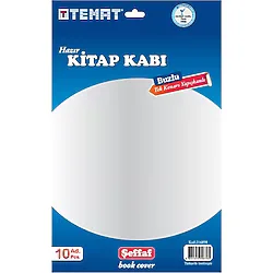 Temat Tek Kenarı Yapışkanlı Kitap Kabı 10'Lu-Yeşil
