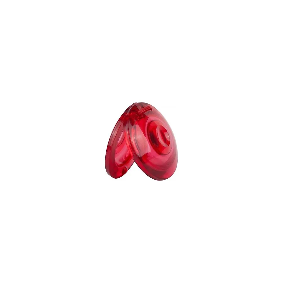 Temel Plastik Kastanyet El Perküsyon Aleti Kırmızı 5.5 cm