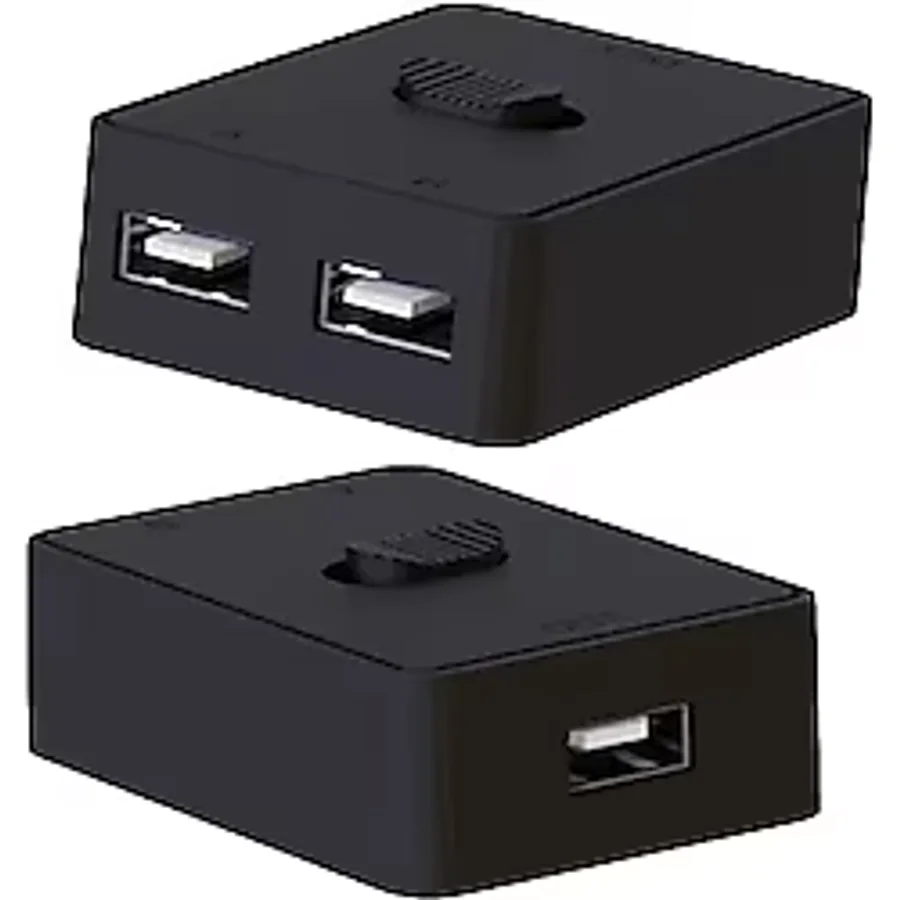 Temiz Pazar 4559 2 Port USB 2.0 To Kvm Switch Çoklu PC Kasa Çoklayıcı Hub Anahtar