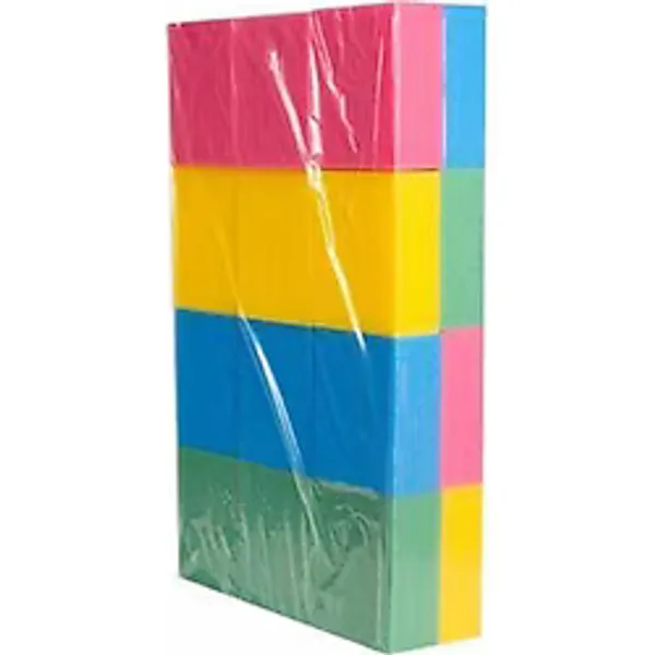 Temizlik Araba Yıkama Sıva Sıvacı Süngeri - Karışık Renkli - 24'lü Paket - 13x16 Cm.