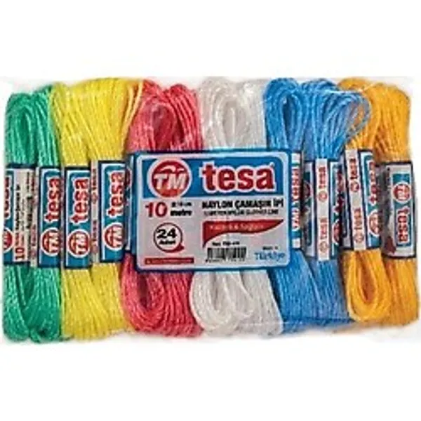 Temsan 20 Metre Naylon Çamaşır İpi 24'lü