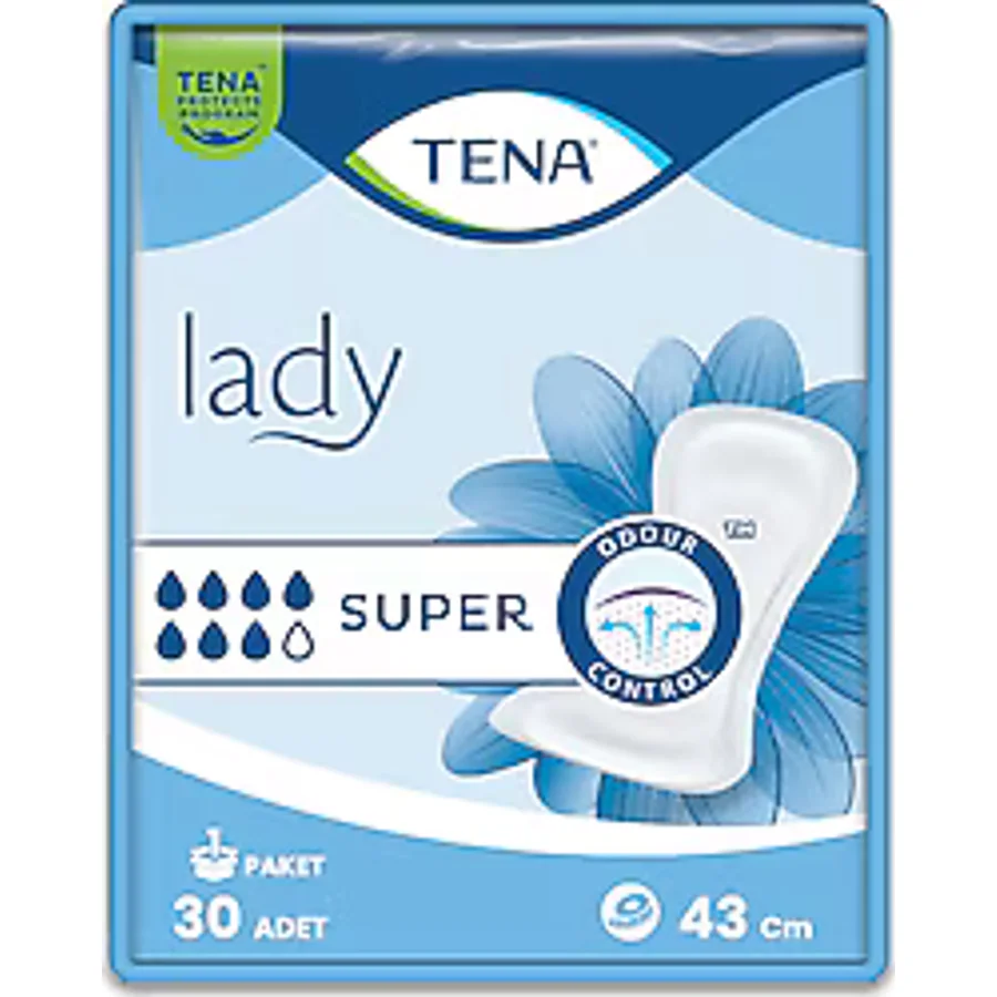 Tena Lady Süper 7 Damla 30'lu Kadın Mesane Pedi